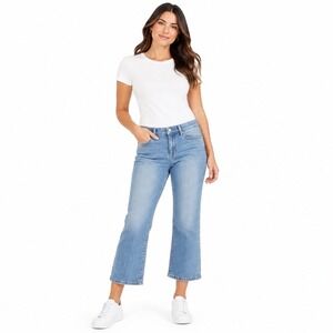 Chaps Mid Rise Crop Jeans & White Fitted Tee Bundle Size Casual Capsule‎ Outfit
